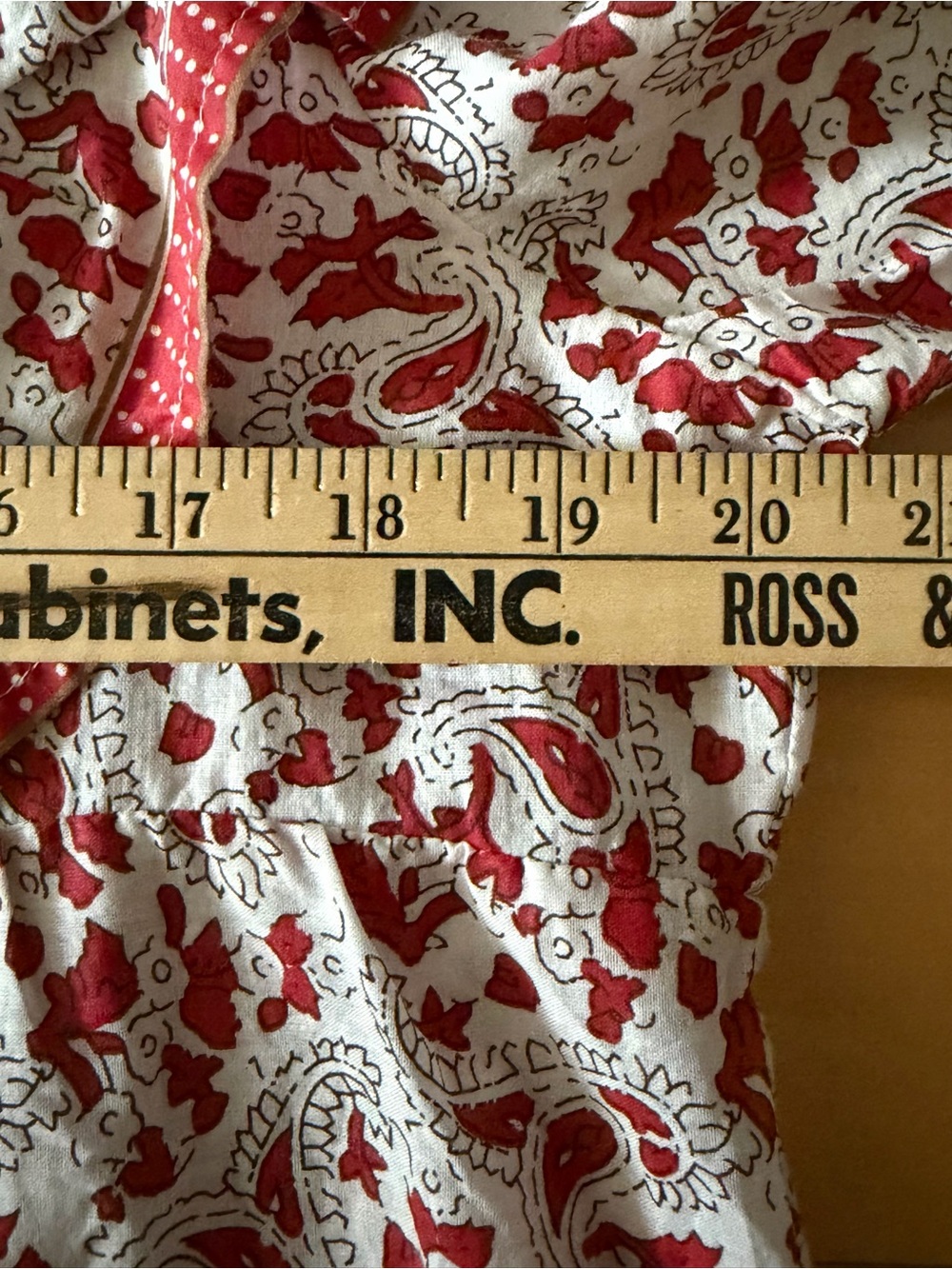 NWT Calypso St.Barth Boho Ruffle Yoke Peasant Blouse Top - Red Floral Print - L - Picture 11 of 15